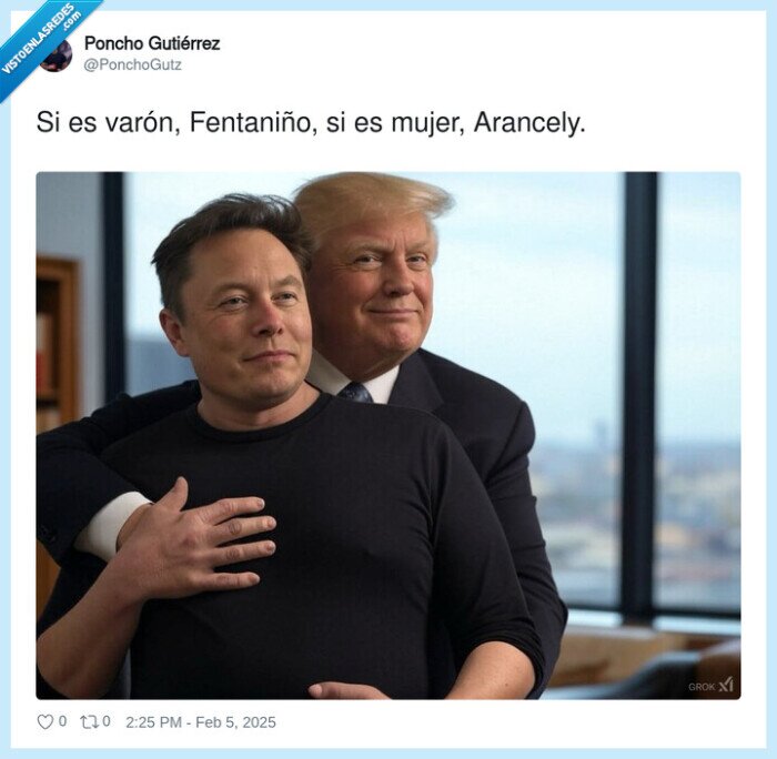fentaniño,arancely,varón,mujer,trump,musk