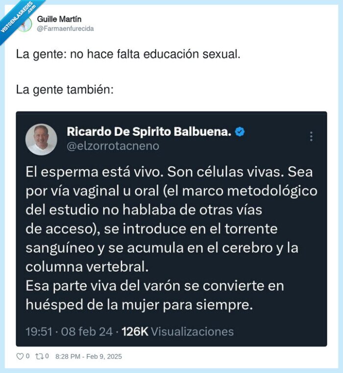 educación sexual,ignorancia,celulas vivas,esperma