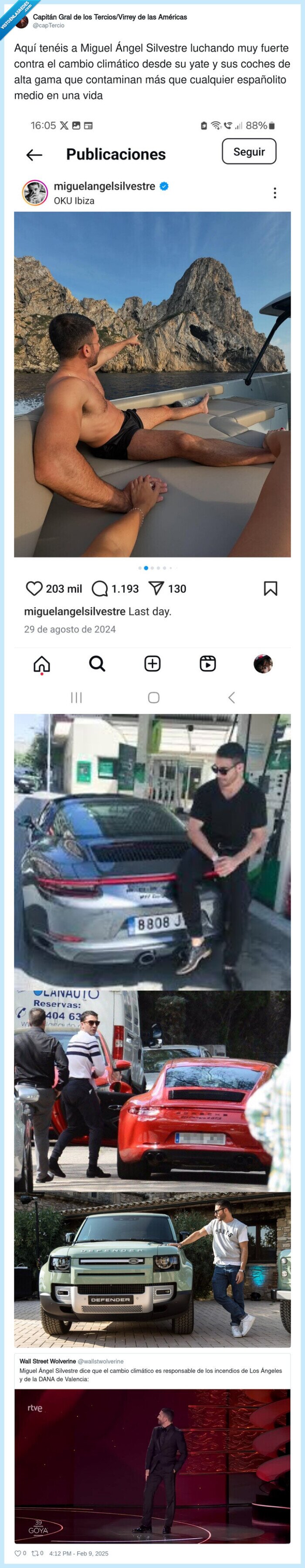 cambio climático,contaminar,miguel angel silvestre,luchar