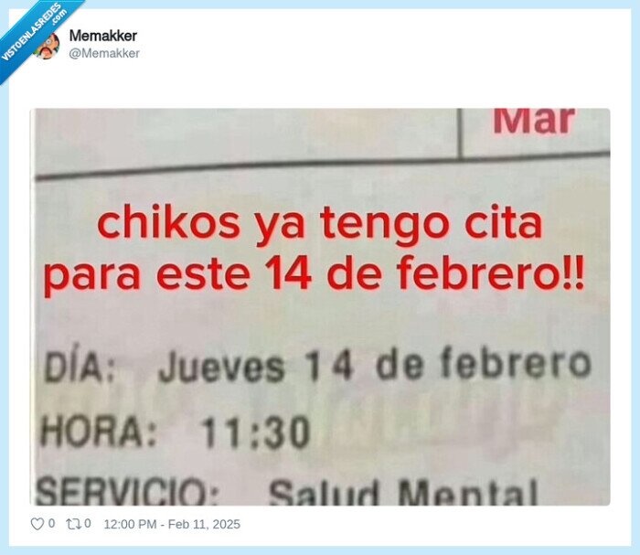fecha,cita,14 de febrero,salud mental,psicólogo