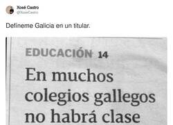 Enlace a Galicia en un titular, por @XoseCastro