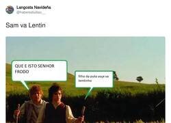 Enlace a Sam va Lentin en portugués suena mejor, por @haberestudiao__