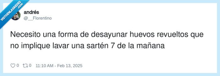 desayunar,revueltos,sartén,mañana
