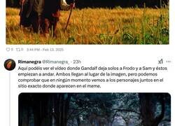 Enlace a ¿Sabías que la mítica imagen del meme de Sam Va Lentín no sale en la película de El Señor de los Anillos?