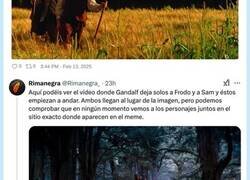 Enlace a ¿Sabías que la mítica imagen del meme de Sam Va Lentín no sale en la película de El Señor de los Anillos?