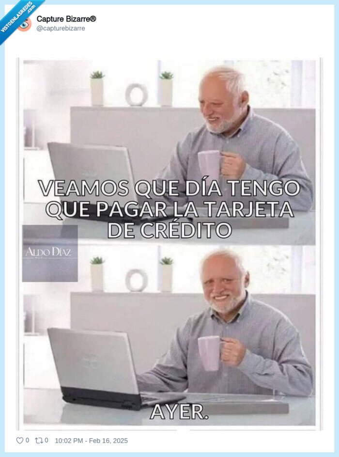 deuda,harold,tarjeta de crédito,pagar