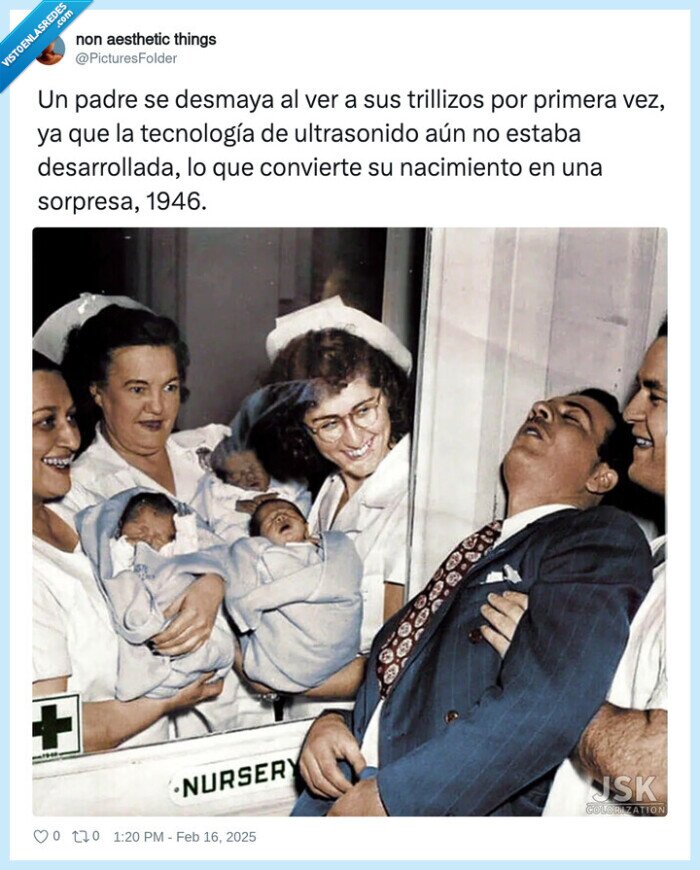 trillizos,hijos,desmayo,padre,nacimiento