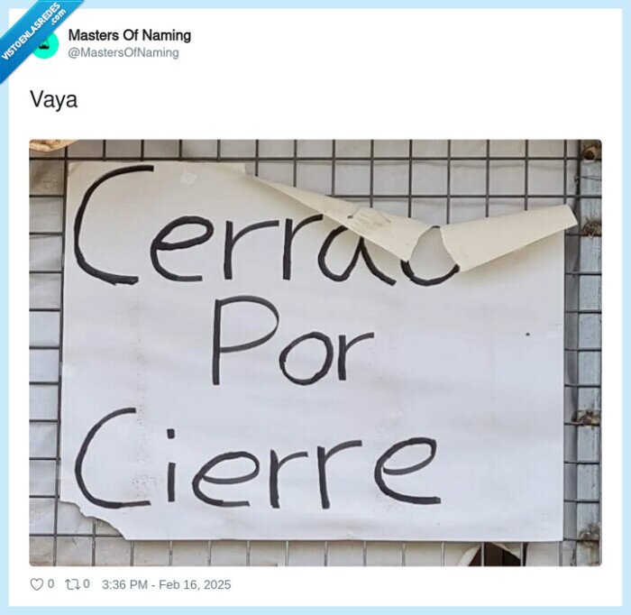 cerrado,cierre,cartel