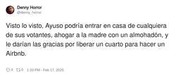 Enlace a ¿Los votantes de Ayuso son así de verdad?, por @denny_horror