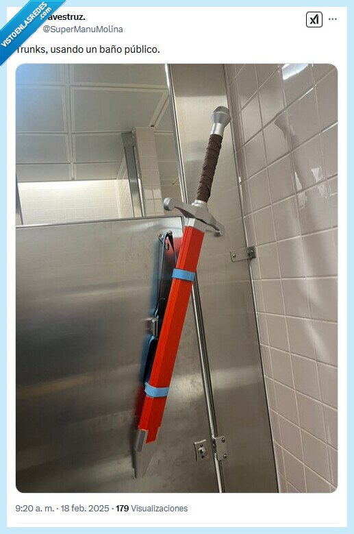 baño,dragon ball,trunks,espada
