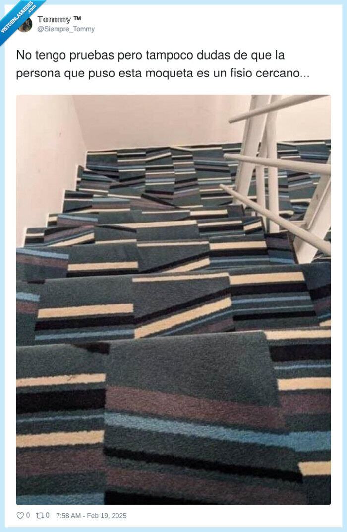 moqueta,escaleras,torcido