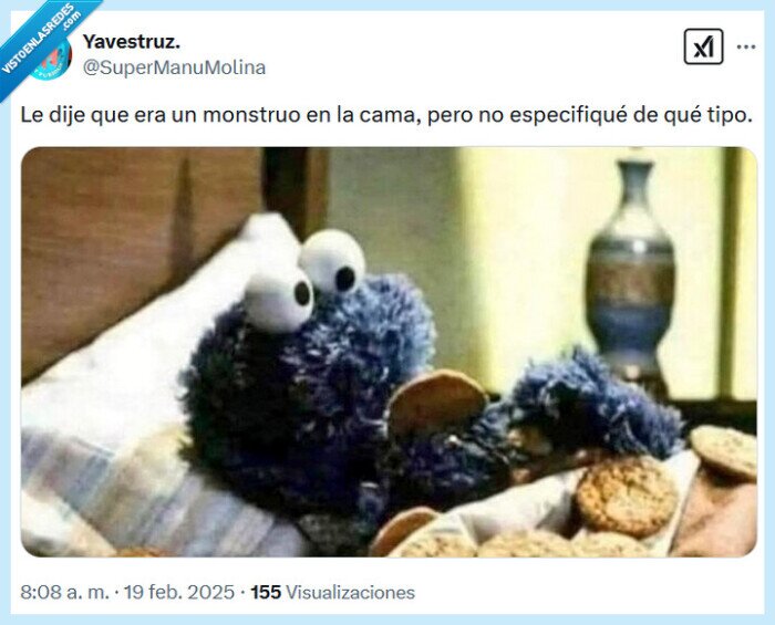 cama,monstruo,galletas