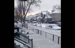 Enlace a Lo peor que podía pasar: Inundaciones en Detroit y momentos después se congela el suelo inundado
