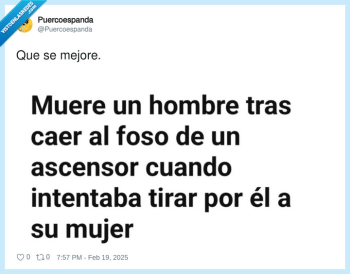 hombre,muerte,dep,ascensor,mujer