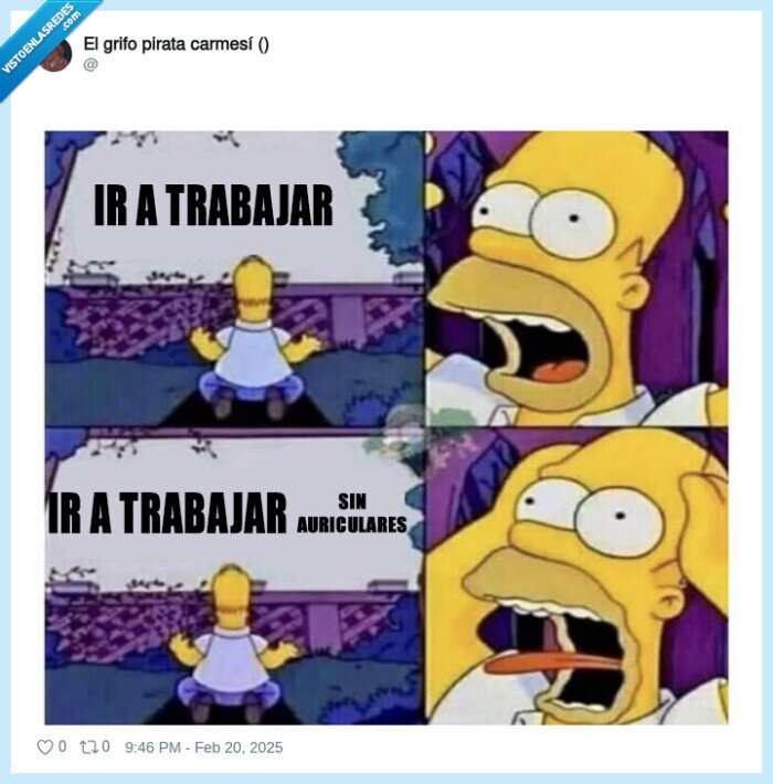 auriculares,trabajar,homer simpson