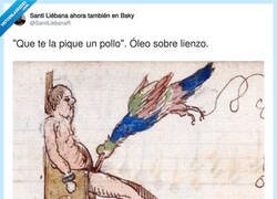 Enlace a Que te la pique un pollo, por @SantiLiebanaR