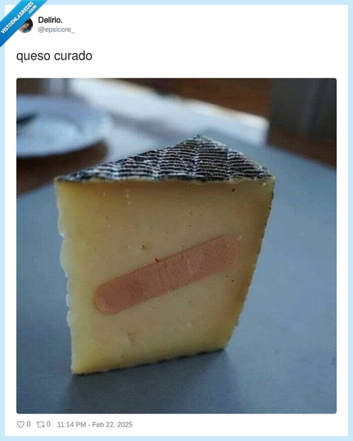 curado,queso,tirita