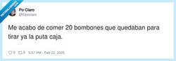 Enlace a Es que mira que solo dejar 20 bombones, por @Elpoclaro