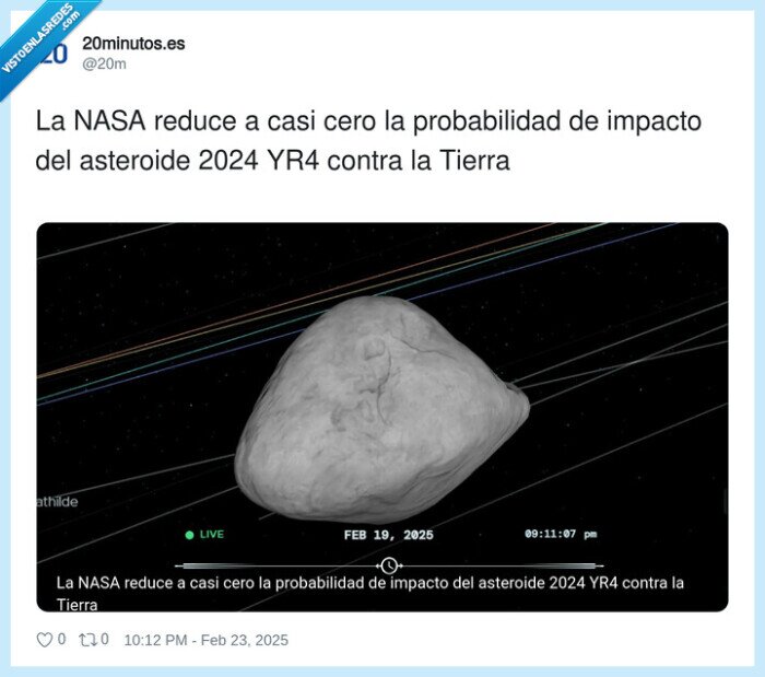 probabilidad,asteroide,impacto,tierra