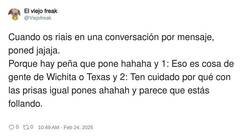 Enlace a Las risas en mensajes, por @viejofreak