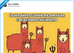Enlace a Las llamas del infierno, por @ymuchosmemes