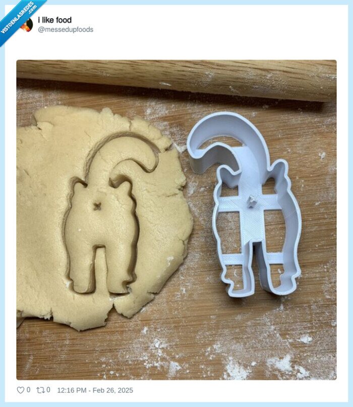 molde,galleta,gato,culo