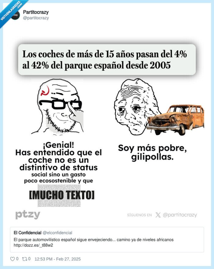 pobre,dinero,parque automovilístico