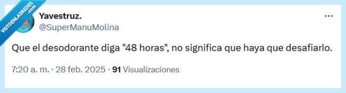 desodorante,retar,duración