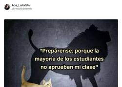 Enlace a La culpa al final es del profesor, por @ymuchosmemes