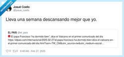 Enlace a El Papa sigue a lo suyo, por @josue_coello