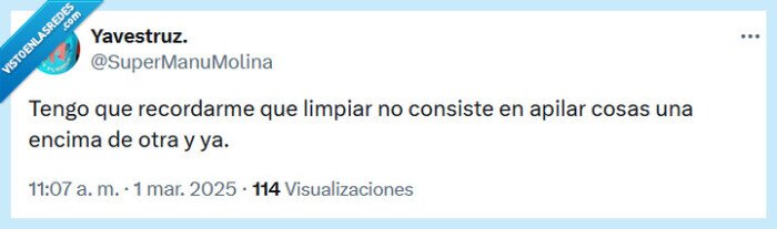 limpiar,apilar,cosas