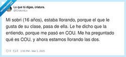 Enlace a ¿Qué es eso de COU?, por @CriaturaLo