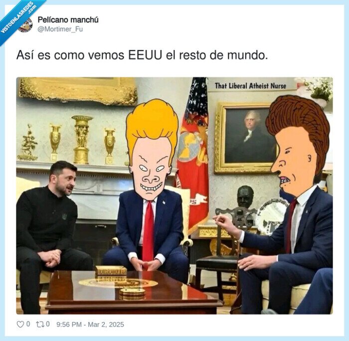 mundo,así,trump,chiste,presidentes,beavis,butthead,eeuu
