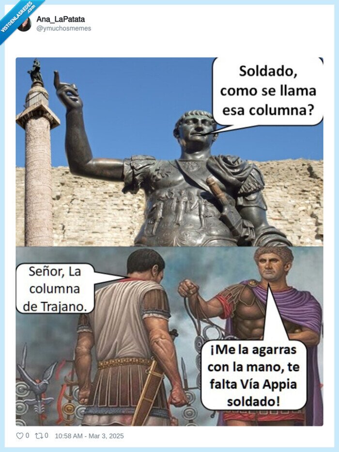 columna,via appia,soldado,falta calle