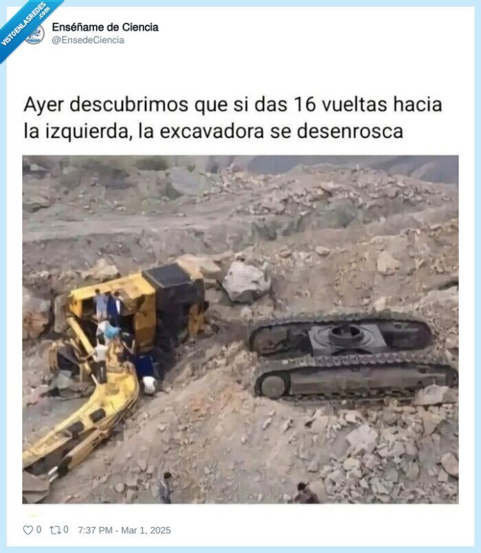 excavadora,girar,rosca