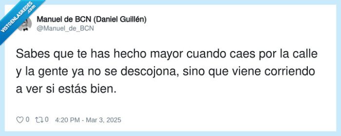 corriendo,reirse,mayor,viejo,caer,calle