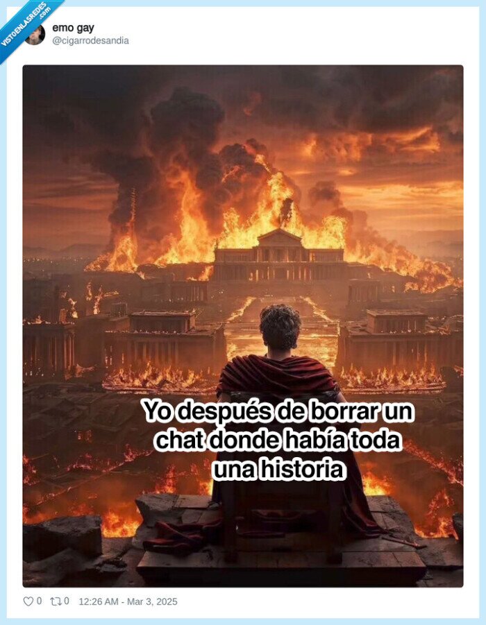 roma,chat,borrar,historia
