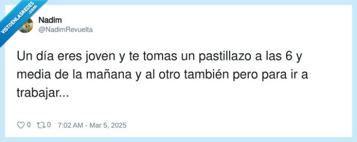 pastillazo,trabajar,mañana,joven,tomar