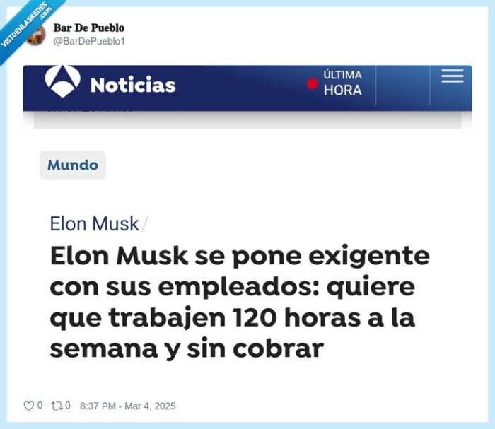 elon musk,trabajar,empleados,120 horas