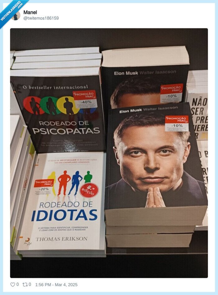 elon musk,libros,rodeado de idiotas,psicopatas