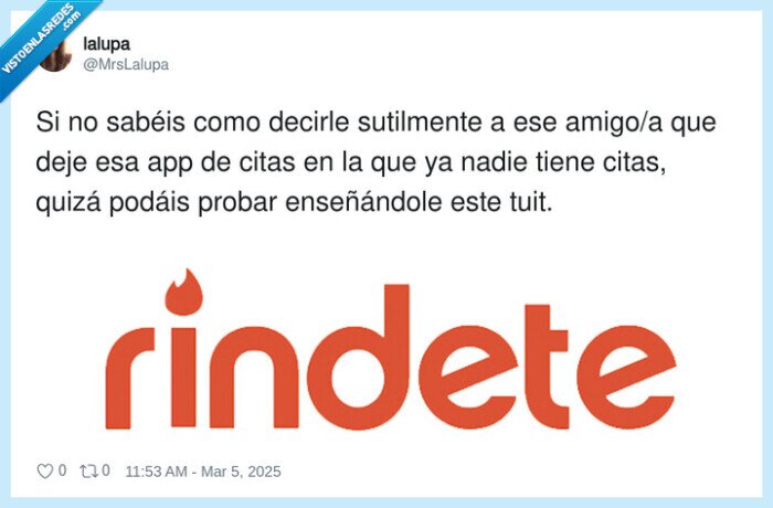 rindete,tinder,ligar