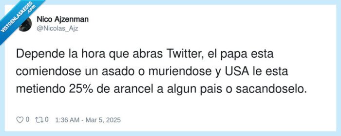 morir,papa,x,twitter,aranceles,trump