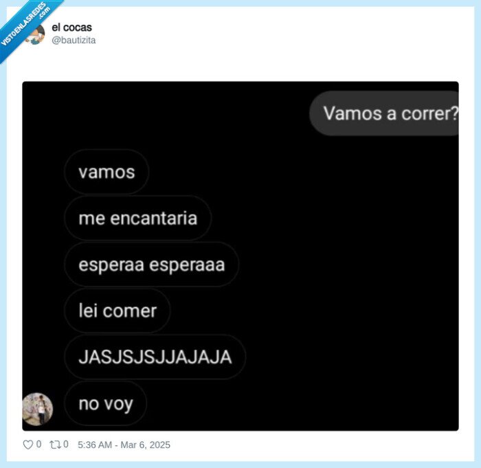 correr,comer,error