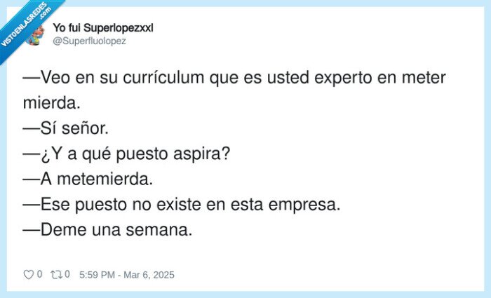 currículum,metemierda,empresa,experto,semana