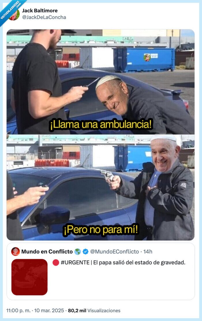 papa francisco,dep,ambulancia,recuperado
