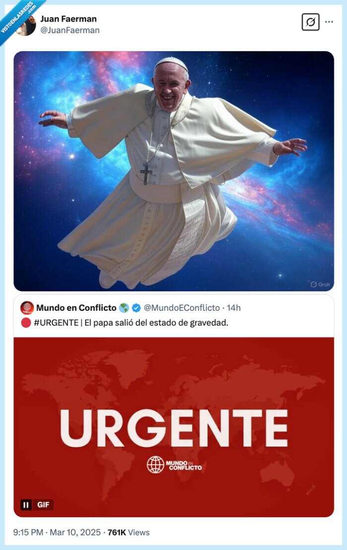 gravedad,papa,dep,francisco