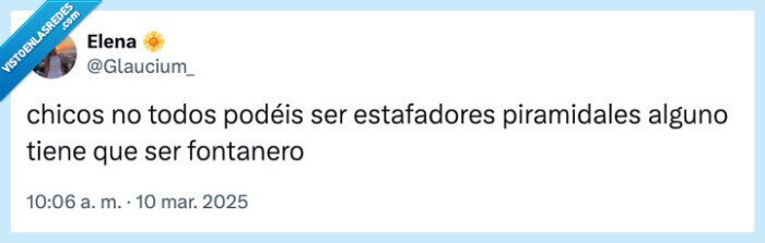 fontanero,estafa piramidal,bros