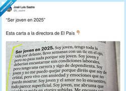 Enlace a Ser joven en 2025 es para llorar, por @jl_sastre
