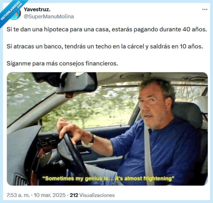 hipoteca,techo,cárcel