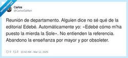 Enlace a Ayyyy la mierda la Sole, por @CarlosGaMart